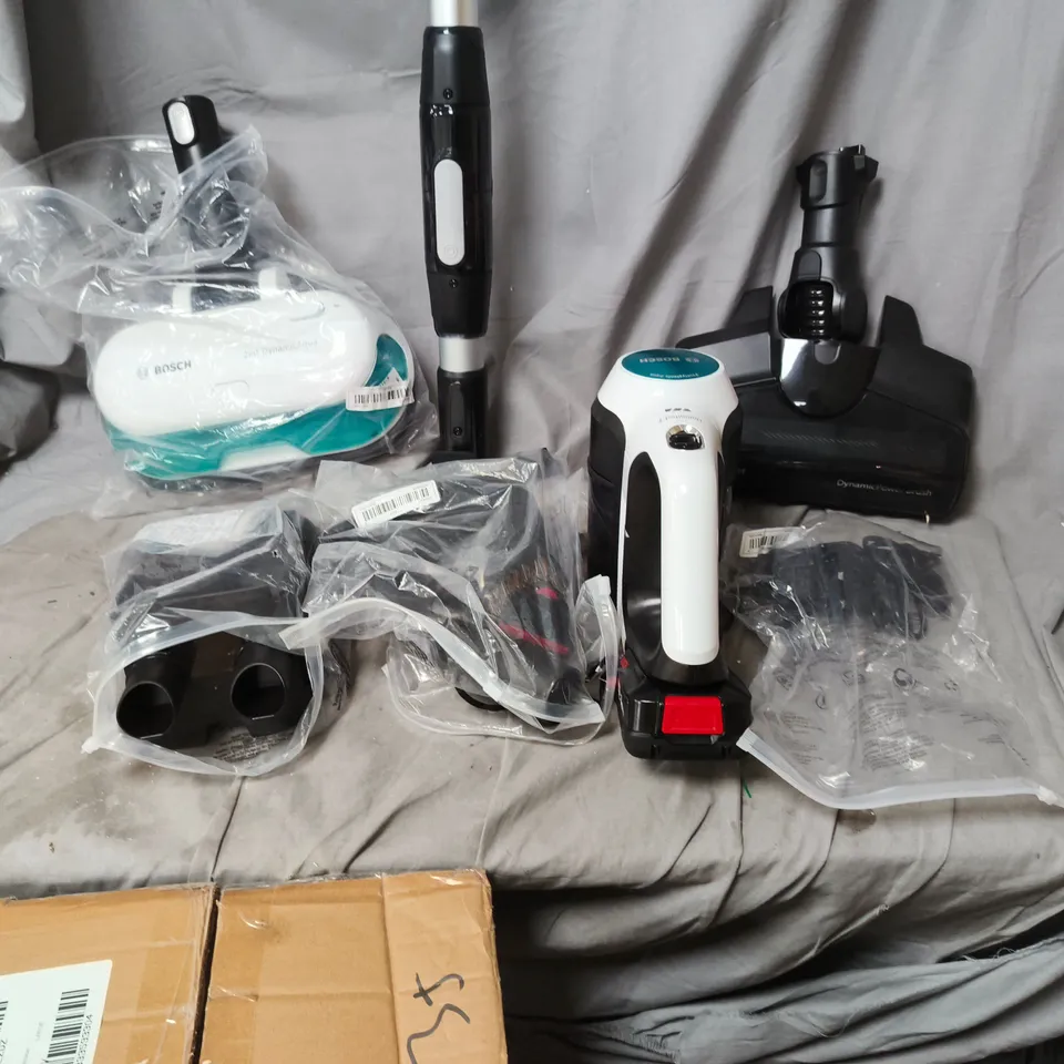 BOSCH VACUUM CLEANER SET WITH WAND, HANDHELD UNIT AND FLOOR HEAD – ASSORTED ACCESSORIES