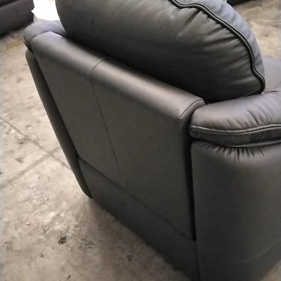 QUALITY BRITISH DESIGNED & MANUFACTURED G PLAN JACKSON POWER RECLINER ARMCHAIR CAMBRIDGE PETROL BLUE LEATHER