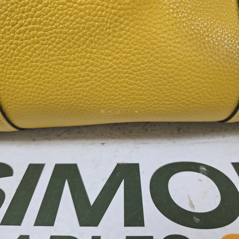 RADLEY LONDON LEATHER TOTE BAG – MUSTARD YELLOW