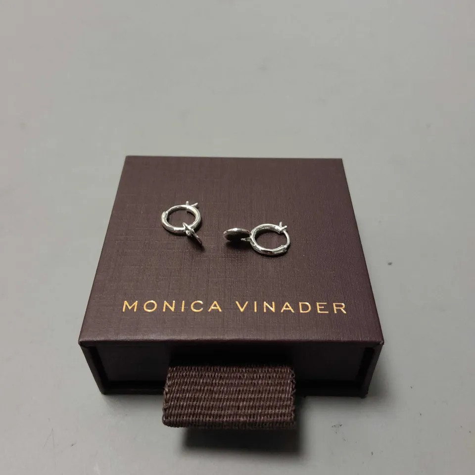 MONICA VINADER CIRCLE PENDANT DROP EARRINGS 