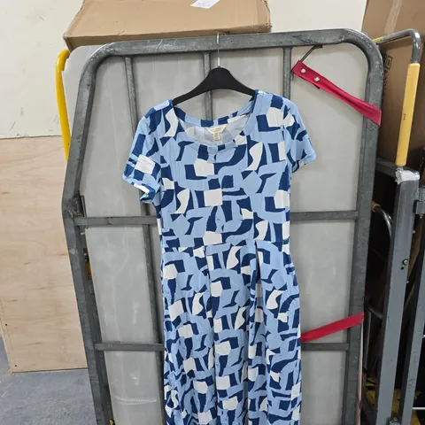 SEASALT CORNWALL BLUE/WHITE DRESS SIZE 10