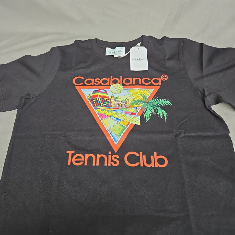 CASABLANCA TENNIS CLUB TEE SIZE M