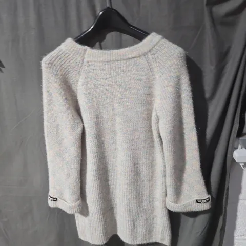 MSEK SEANS RAW PASTEL SPECKLED KNIT SWEATER, CREAM PULLOVER - SIZE UNSPECIFIED 