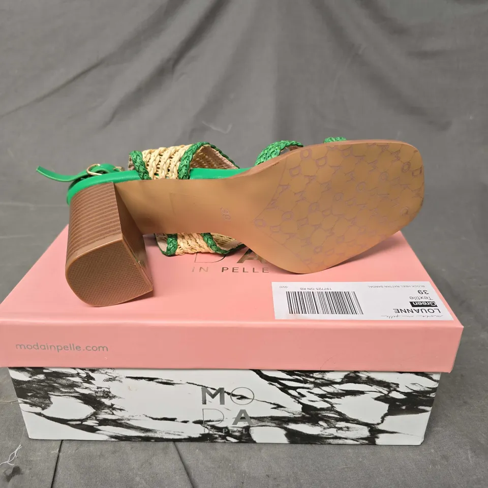 BOXED PAIR OF MODA IN PELLE LOUANNE HIGH HEEL SANDALS - 6