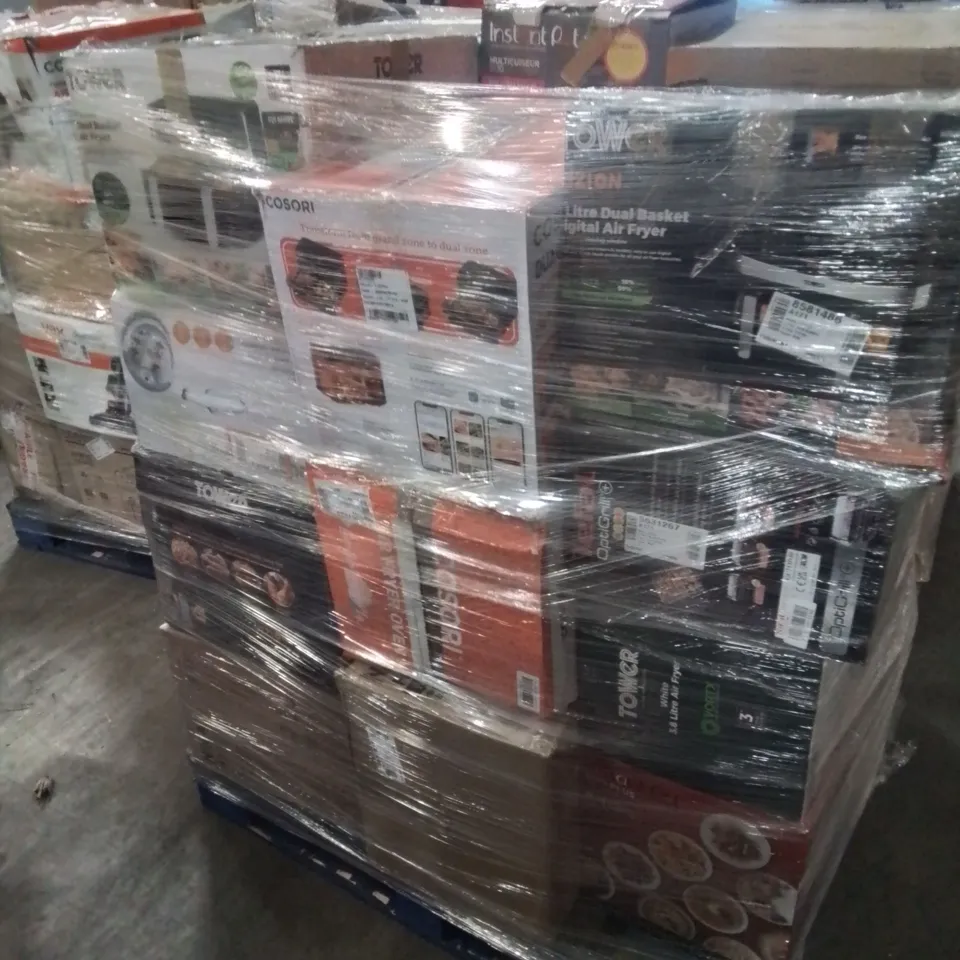 PALLET OF APPROXIMATELY 26 UNPROCESSED RAW RETURN HOUSEHOLD AND ELECTRICAL GOODS TO INCLUDE;