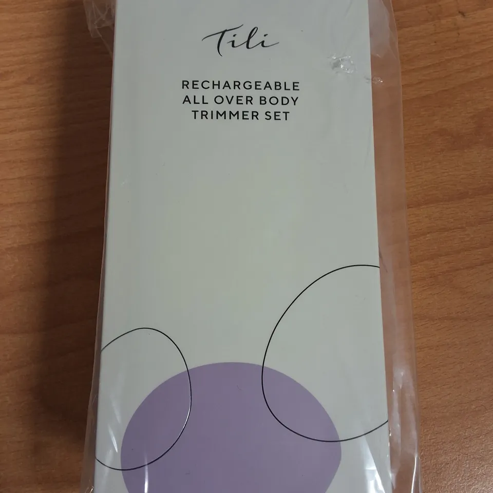 LOT OF 30 BRAND NEW TILI RECHARGABLE ALL OVER BODY TRIMMERS SETS