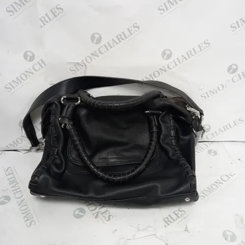 AIMER NESTENBERO BLACK LEATHER BAG 