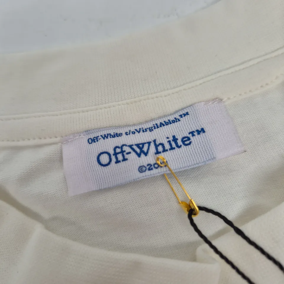 OFF-WHITE C/O VIRGIL ABLOH T-SHIRT – WHITE, SIZE L