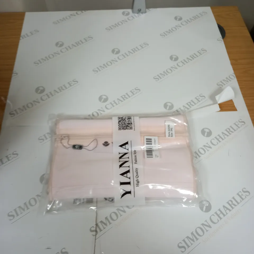 BOX OF ASSORTED CLOTHING ITEMS TO INCLUDE TROUSERS, TOPS, HATS ETC