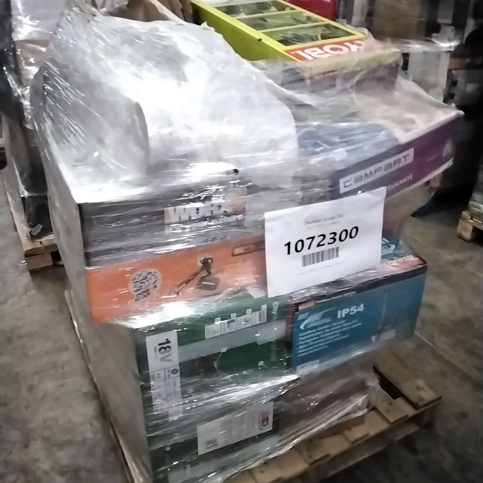 PALLET OF APPROXIMATELY 14 UNPROCESSED RAW RETURN HOUSEHOLD AND ELECTRICAL GOODS TO INCLUDE;