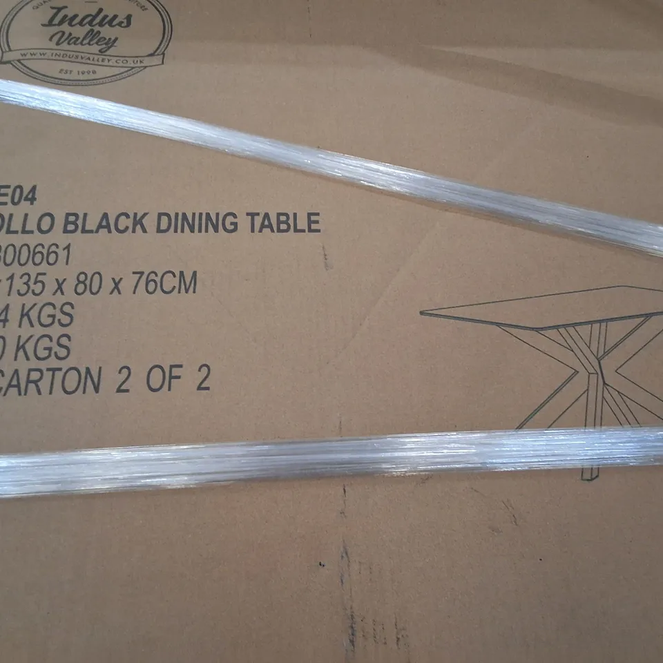 PALLET OF ASSORTED FLAT PACK FURNITURE PARTS TO INCLUDE VARIOUS DINING TABLE PARTS