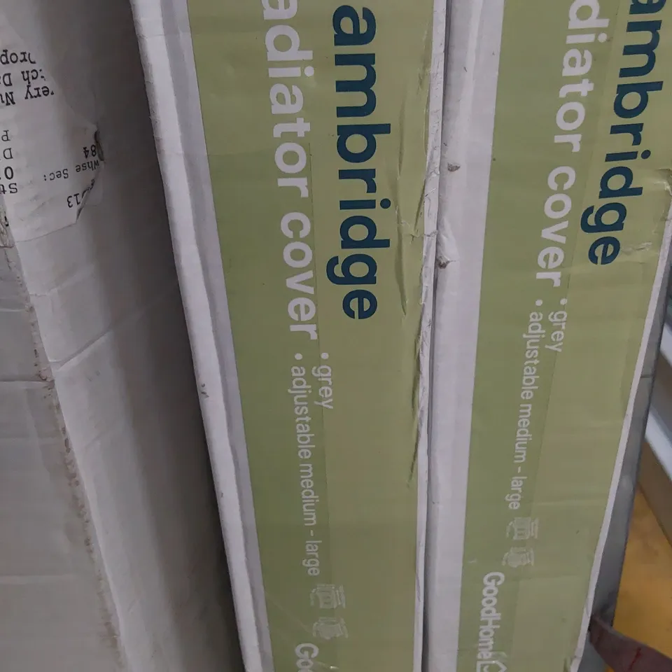 BOXED CAMBRIDGE ADJUSTABLE RADIATOR COVER MEDIUM/ LARGE GREY