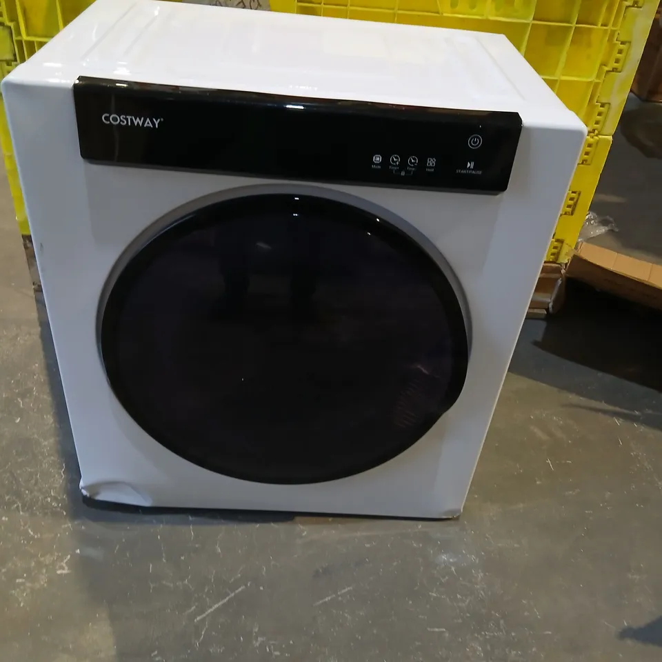 COSTWAY TUMBLE DRYER 4KG – WHITE, 220-240V, MODEL ES10166GB-WH