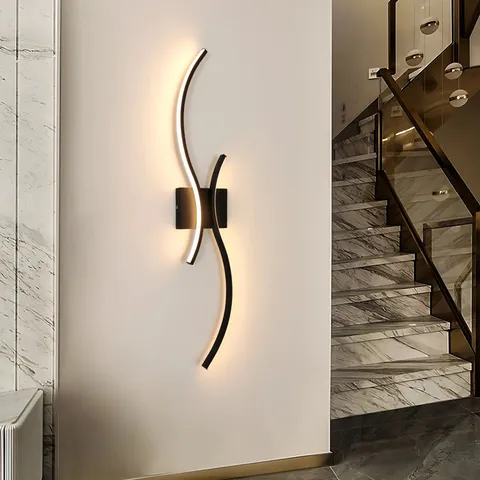 BOXED 2-LIGHT 40CM LED IRON ART FLUSH MOUNTED WALL SCONCE 