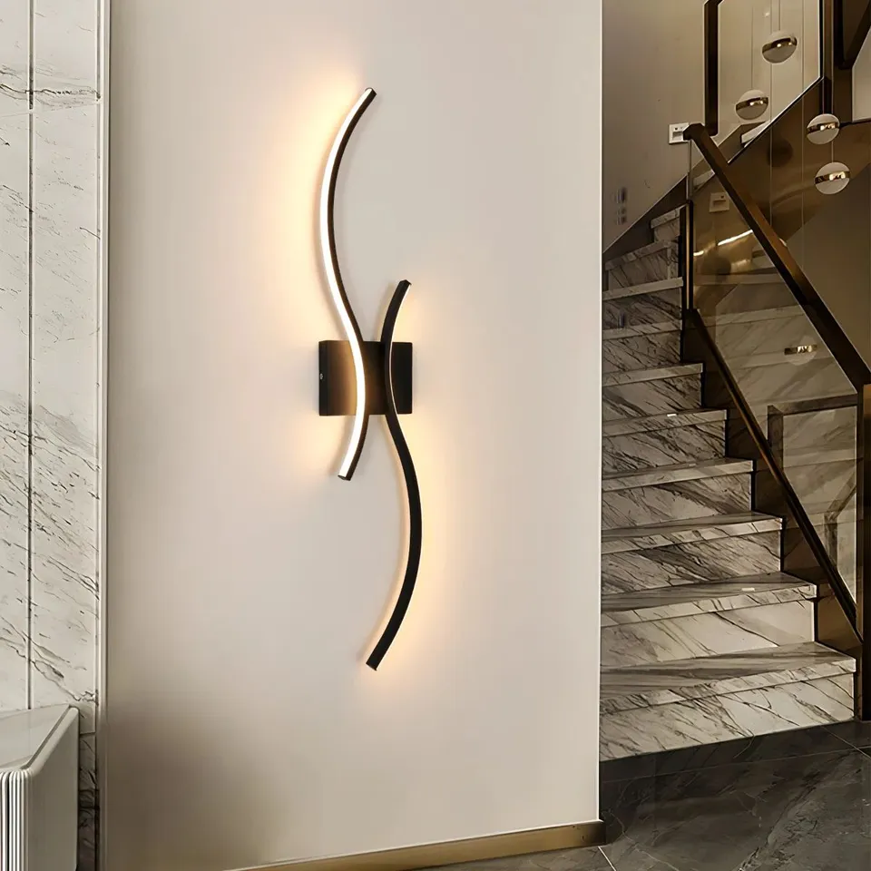 BOXED 2-LIGHT 40CM LED IRON ART FLUSH MOUNTED WALL SCONCE