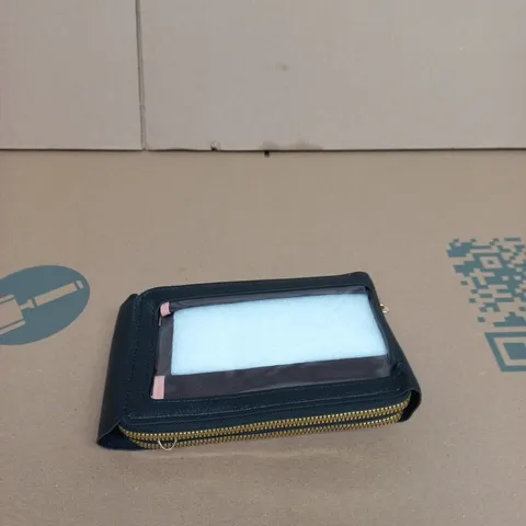 ENDAYCON CARDHOLDER WALLET β NAVY BLUE LEATHER LOOK