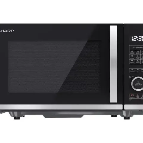 BOXED SHARP QUALITY SERIES YC-QG204AU-B MICROWAVE WITH GRILL - BLACK