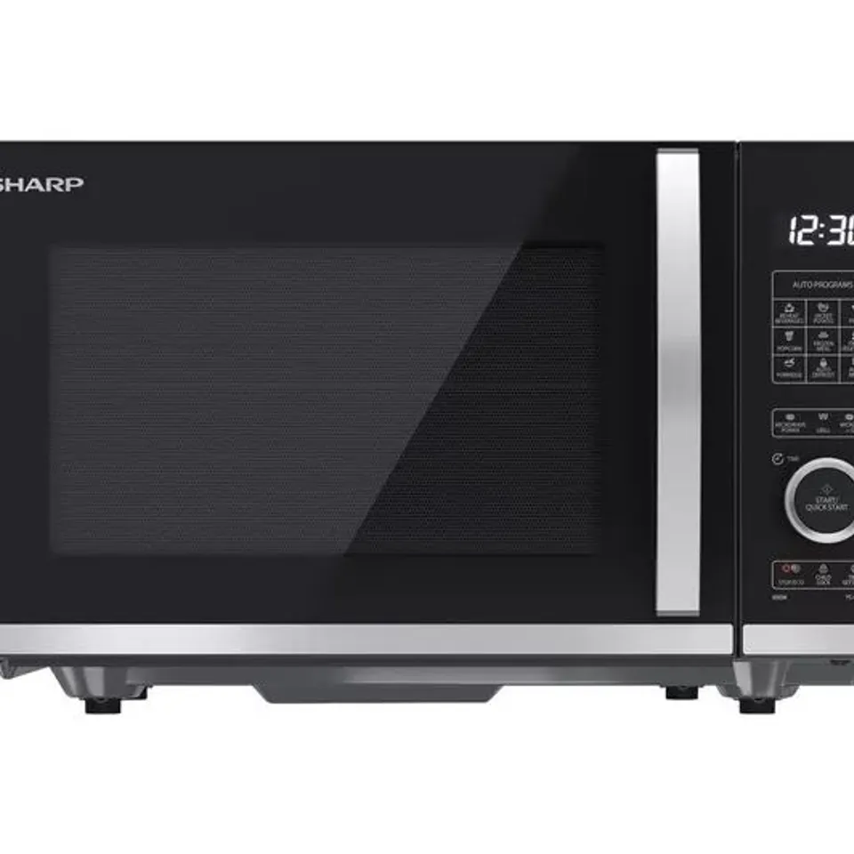 BOXED SHARP QUALITY SERIES YC-QG204AU-B MICROWAVE WITH GRILL - BLACK