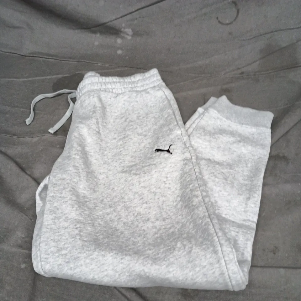 PUMA MEN'S GREY MARL JOGGERS – SIZE US M