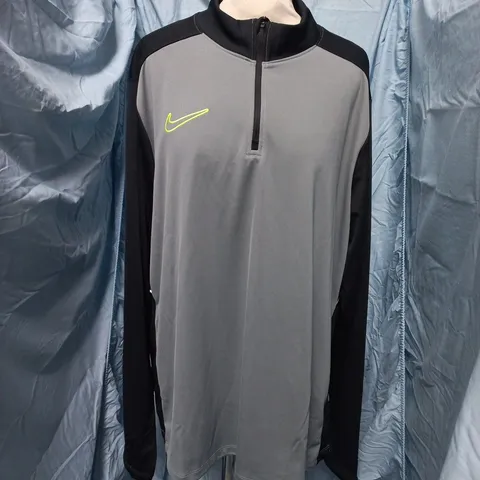 NIKE DRI-FIT LONG SLEEVE TOP β BLACK/GREY, MENβS XL