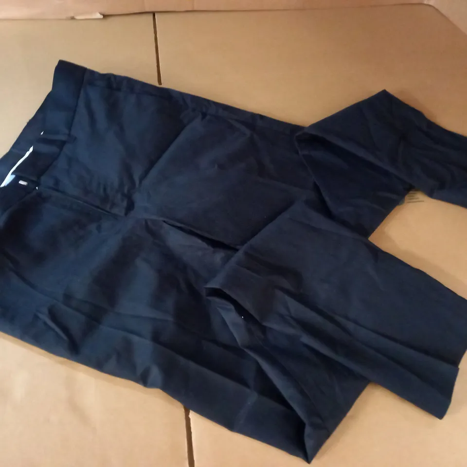 MOSS BROS NAVY STRETCH CHINOS - 32R