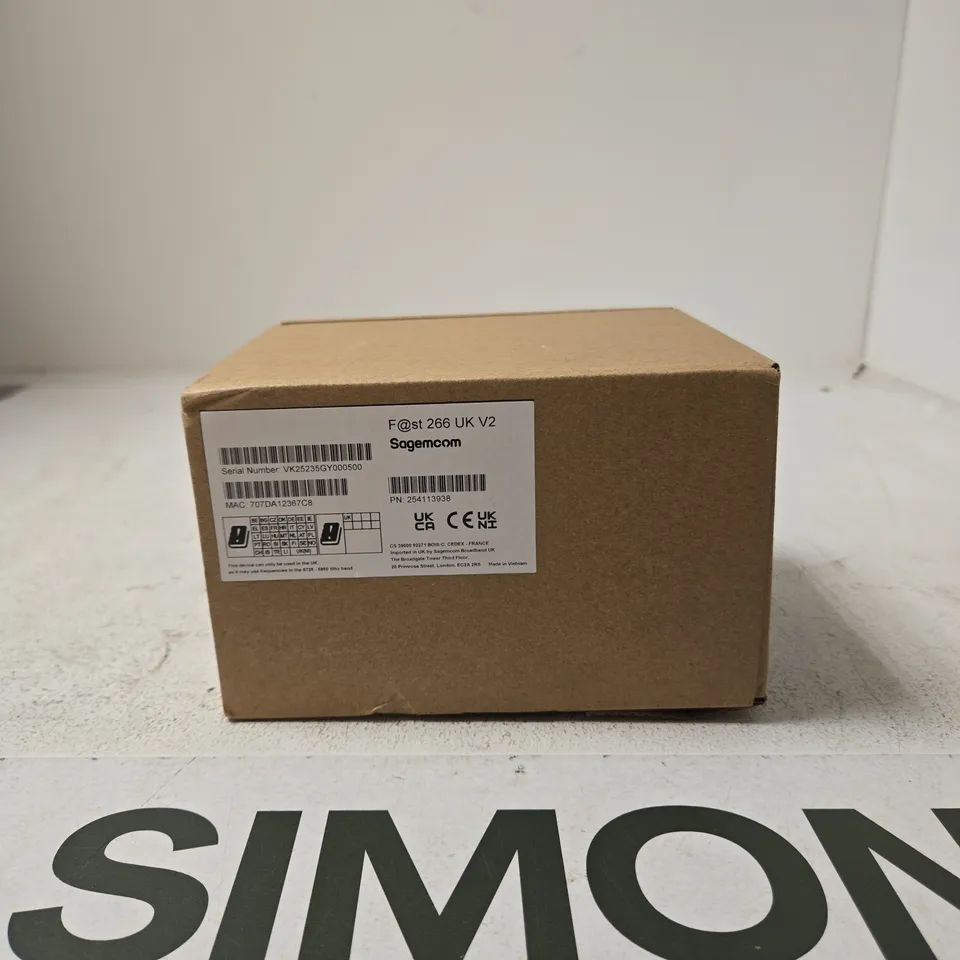 SAGEMCOM F@ST 266 UK V2 ROUTER