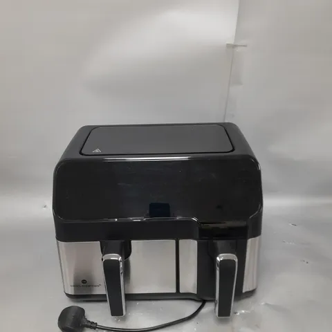 BOXED COOK'S ESSENTIALS 7.7L DUAL AIR FRYER IN BLACK