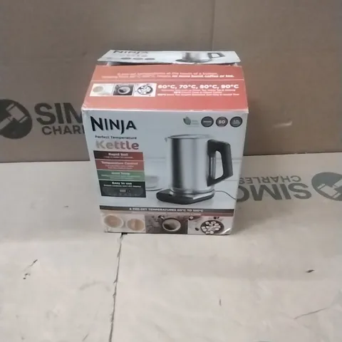 NINJA KT201UK 1.7L PERFECT TEMPERATURE KETTLE STAINLESS STEEL FAST BOIL & PRECISE CONTROL