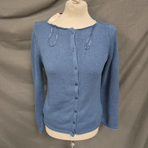 NOBODY'S CHILD KNIT CARDIGAN IN BLUE SIZE M