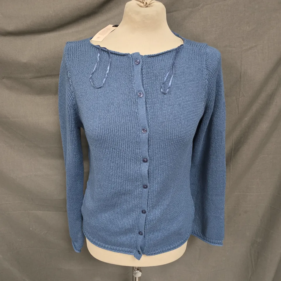 NOBODY'S CHILD KNIT CARDIGAN IN BLUE SIZE M