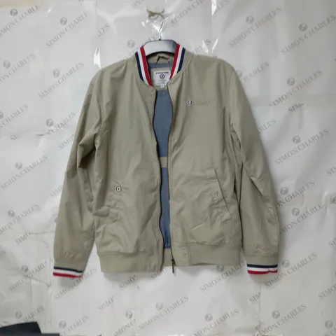 MENS LAMBRETTA TRIPLE TIPPED MONKEY JACKET SIZE MEDIUM STONE, RED, WHITE, NAVY