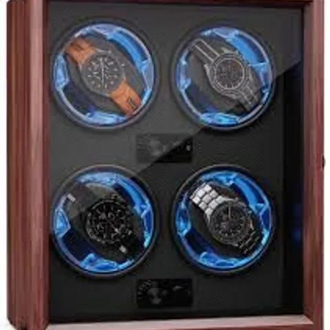 WATCH WINDER AUTOMATIC SINGLE BOX ROTATION DISPLAY CASE
