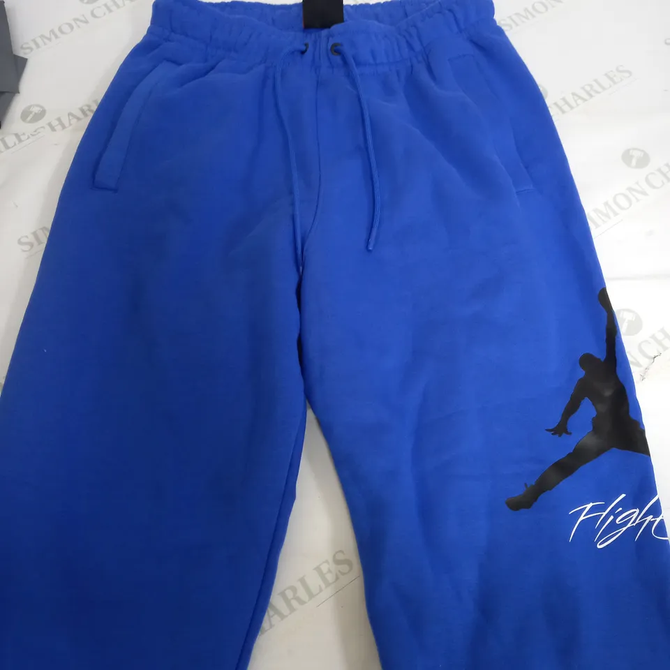 AIR JORDAN BRIGHT BLUE TRACKSUIT PANTS - SMALL
