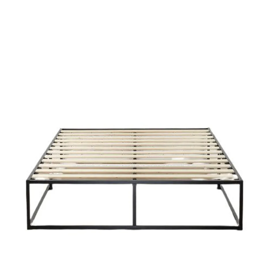 BOXED DESIGNER AKKER MINIMALISTIC METAL BEDFRAME (SIZE UNSPECIFIED)