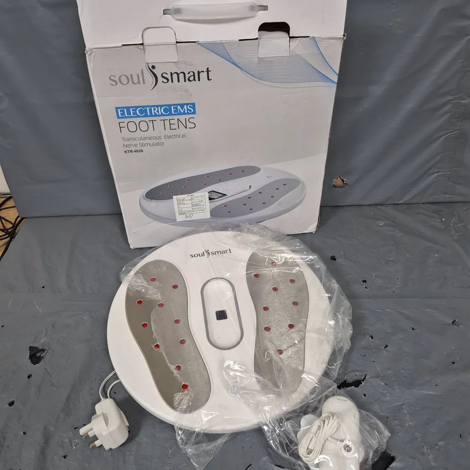 BOXED SOUL SMART ELECTRIC EMS FOOT TENS TRANSCUTANEOUS ELECTRICAL NERVE STIMULATOR