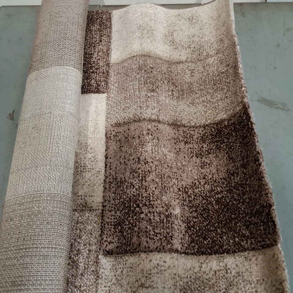BRAND NEW PACO INFERNO RUG IN BROWN - 80X150CM
