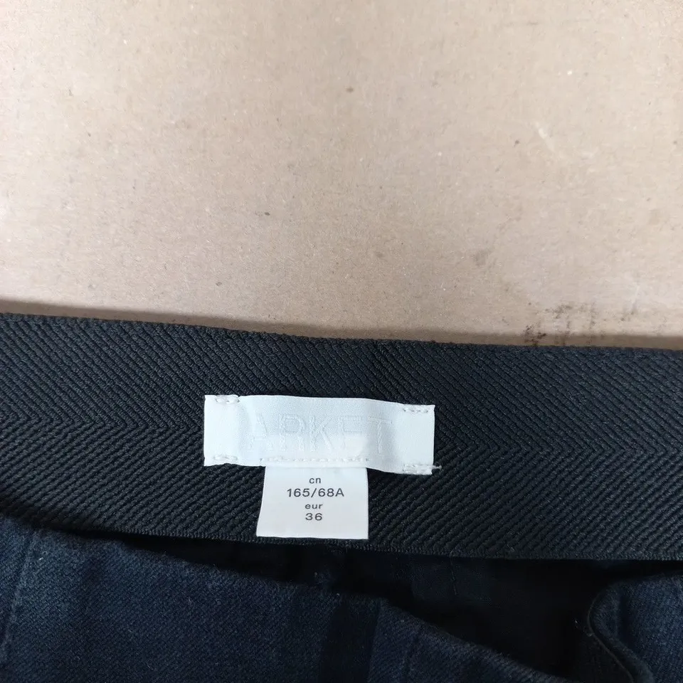 ARKET NAVY TROUSERS, UK 8 (EU 36)