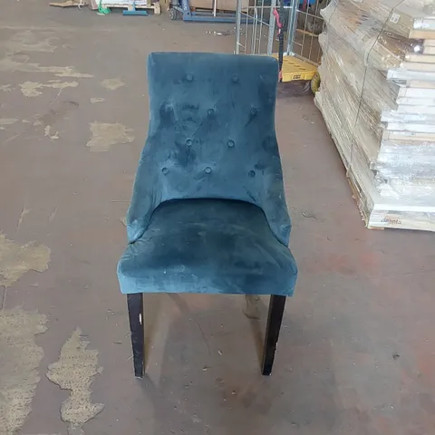 DESIGNER UPHOLSTERED VELVET DINING CHAIR