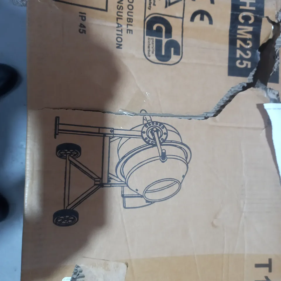 BOXED YELLOW CONCRETE MIXER 58/58/36CM COLLECTION ONLY