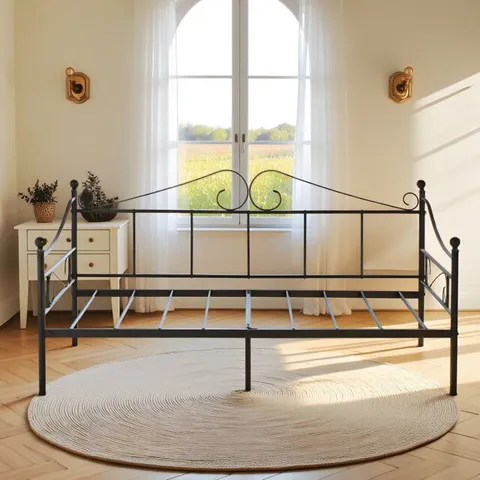 BOXED CLARIBEL METAL UK SINGLE 90×190CM DAYBED