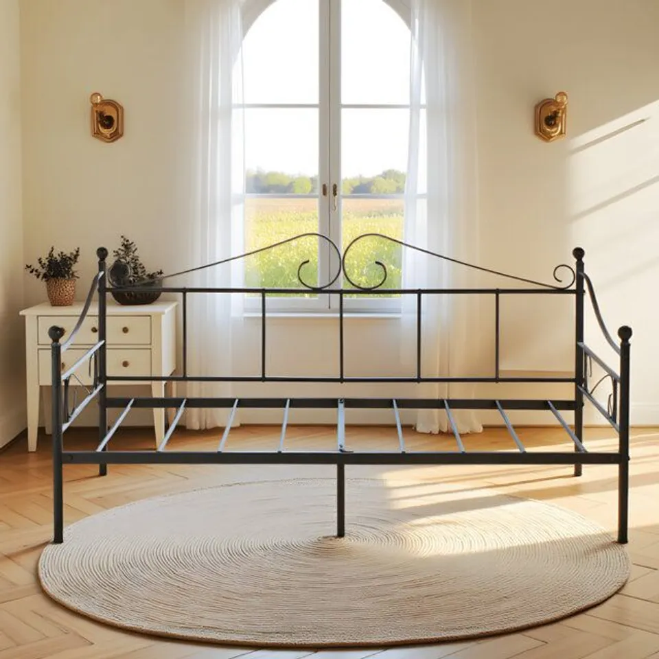 BOXED CLARIBEL METAL UK SINGLE 90×190CM DAYBED