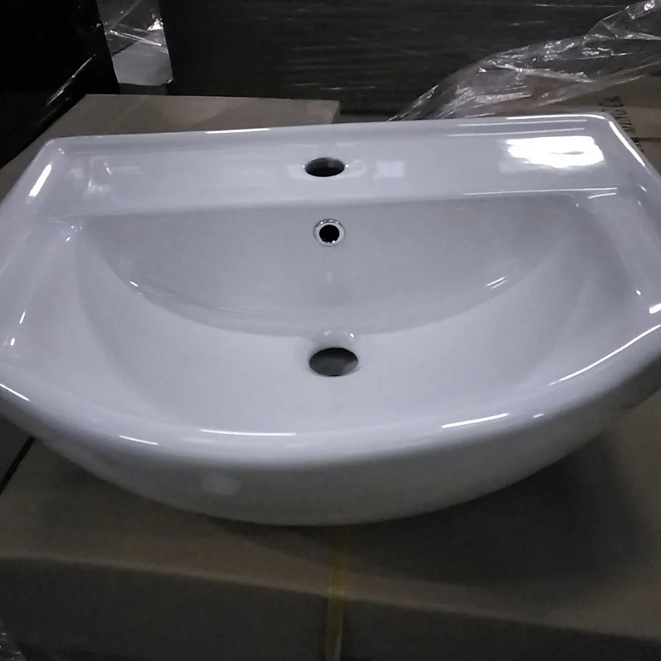 BOXED KAPRI CERAMIC BASIN 550MM WHITE