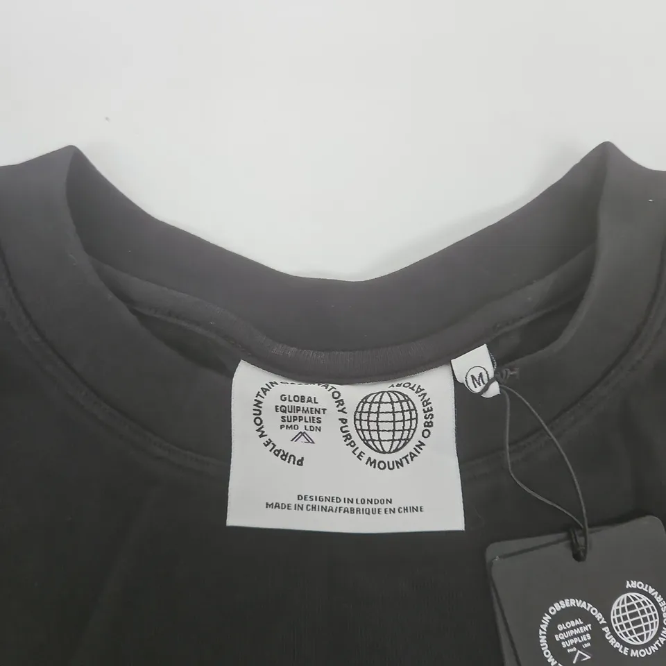 PURPLE MOUNTAIN OBSERVATORY T-SHIRT – BLACK, SIZE M