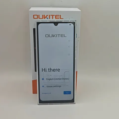 BOXED OUKITEL C62 128GB DIGITAL MOBILE PHONE IN BLUE