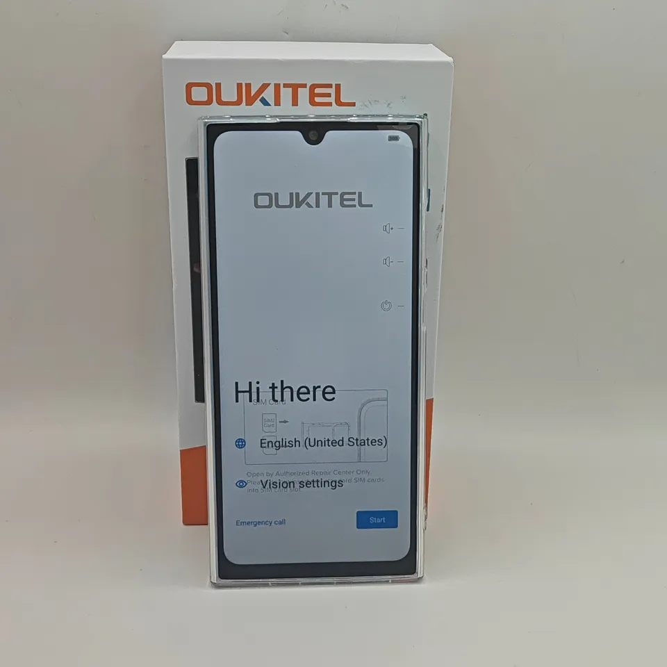 BOXED OUKITEL C62 128GB DIGITAL MOBILE PHONE IN BLUE