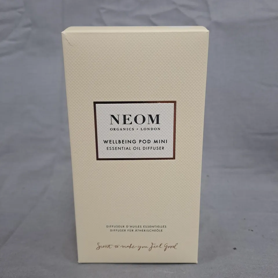 NEOM ORGANICS WELLBEING POD MINI ESSENTIAL OIL DIFFUSER – BOXED