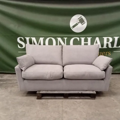 LANGDON 3 SEATER SOFA, GREY HOUSE PLUSH FABRIC