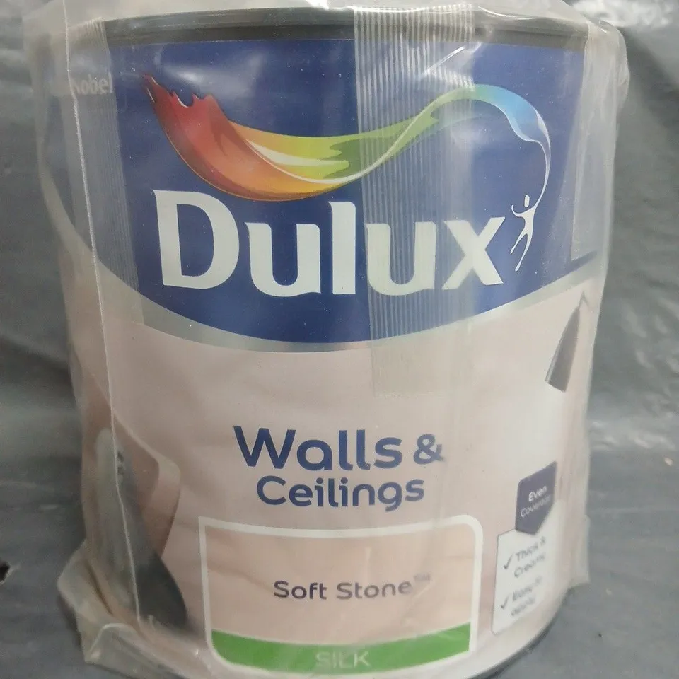 DULUX WALLS & CEILINGS PAINT - SOFT STONE - 2.5L - COLLECTION ONLY