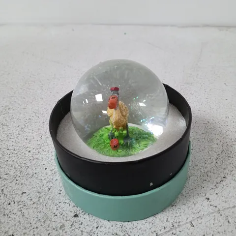 BOXED TYPO CHRISTMAS SNOW GLOBE 