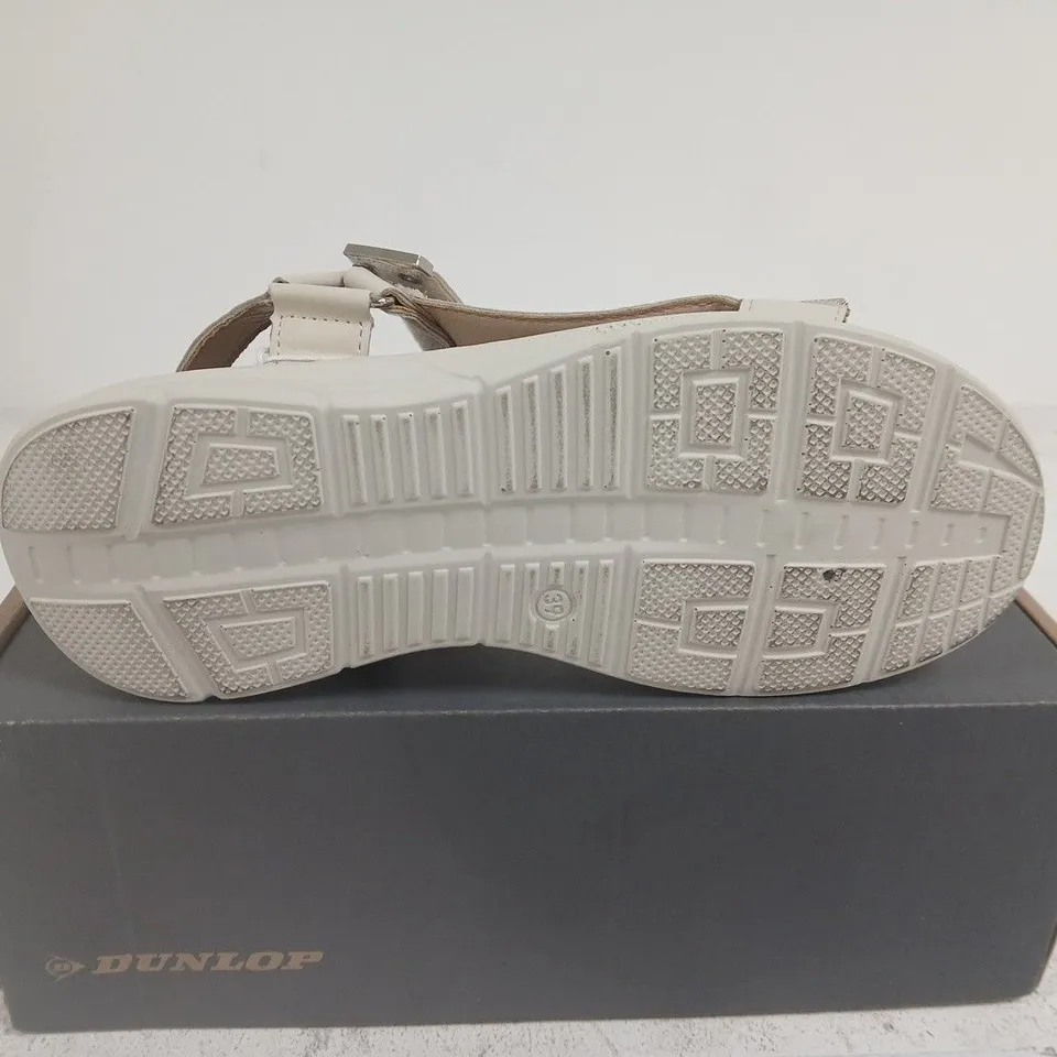 BOXED PAIR OF DUNLOP SERAFINA SANDALS –  UK 6
